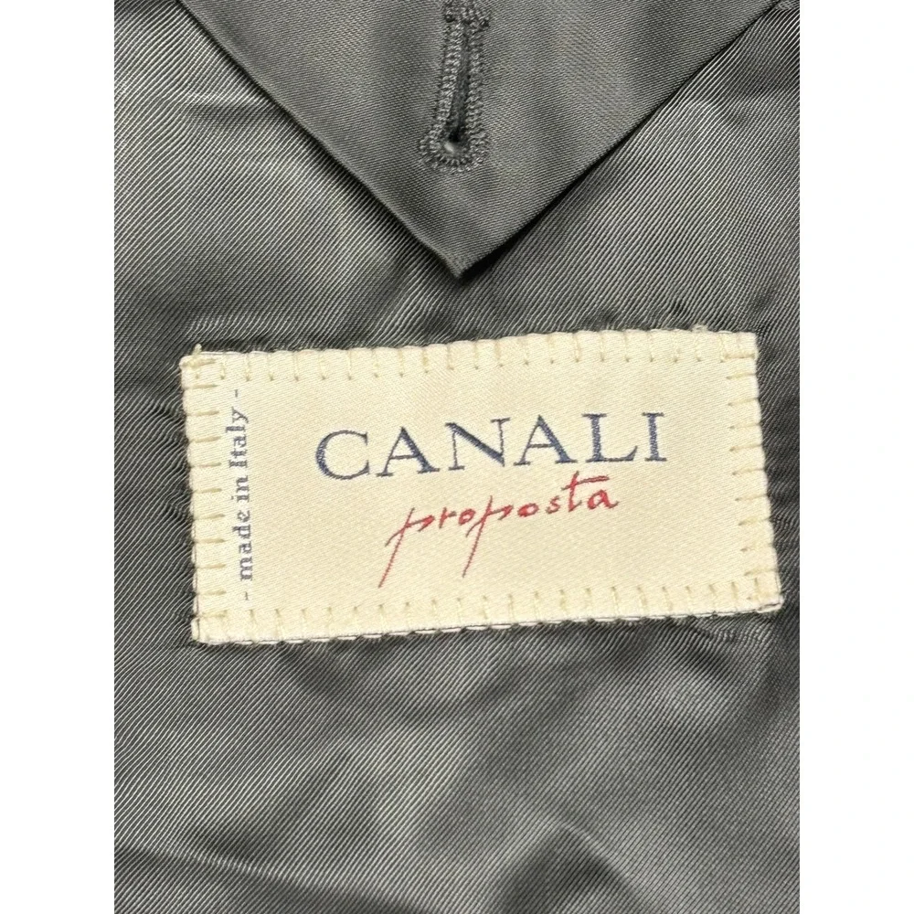 Canali Proposta Boyds Philadelphia Mens Blazer Super 120s Wool Black 40L Italy